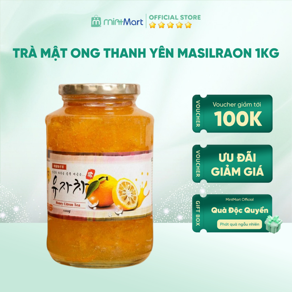 [Chính hãng] Trà mật ong thanh yên MasilRaon 1kg date T9/2025