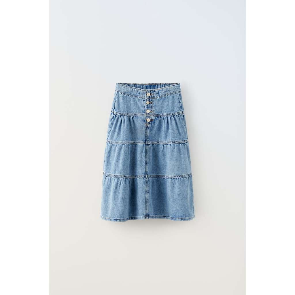 Chân váy denim Za.ra thời trang cho bé gái size 8Y