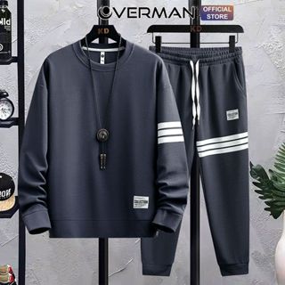  Bộ quần áo thun tổ ong cộc tay bigsize  Bộ đồ nam dài tay thoáng mát thấm hút tốt  BO08 BN05 full 5 màu- OVERMAN 