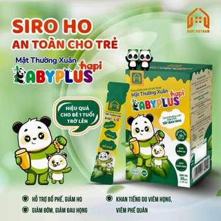 Siro ho mật thường xuân hỗ trợ giảm ho tan đờm. mua 1 được 2, hộp 20 gói