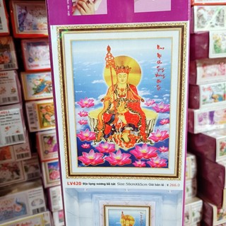 Tranh đính đá địa tạng lv420-50x65cm