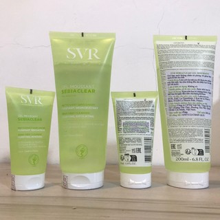 Gel rửa mặt cho da dầu mụn svr sebiaclear gel moussant