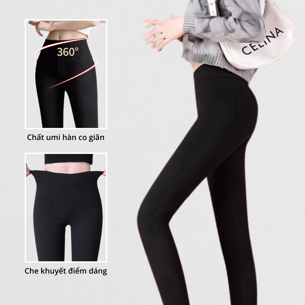 Quần legging dài nữ cạp cao nâng mông có túi sau MADELA, Quần tập gym dài nữ cạp cao thể thao co giãn 4 chiều