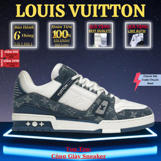 Giày sneaker_ lv trainer, louis vuitton trainer vavy, giày lv louis vuitton hàng cao cấp