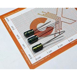 Tụ hóa 10uf 25v 4x7mm tần số cao