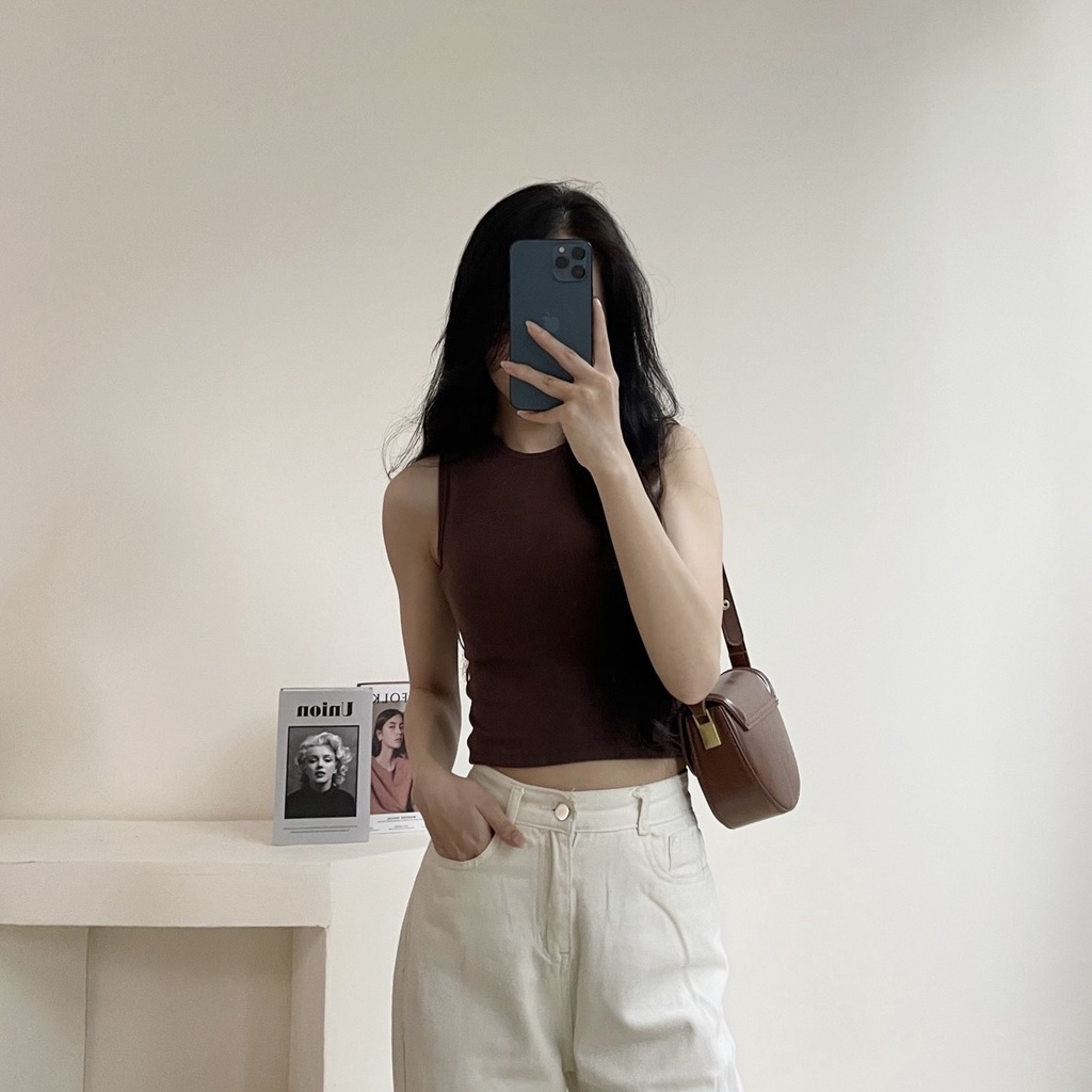 Áo croptop ba lỗ thun tăm siêu mềm mát amiahouse | BigBuy360 - bigbuy360.vn