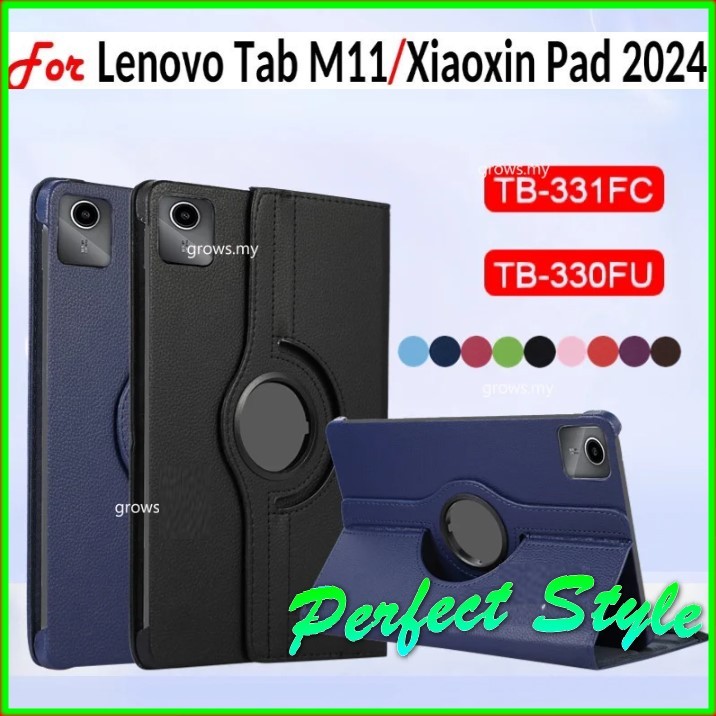 Bao Da Nắp Gập Xoay 360 cho Xiaoxin Pad 2024 Lenovo Tab M11 11"