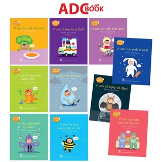  Bộ sách giúp bé 2 - 5 tuổi Rèn thói quen tốt và Khám phá kiến thức - Bi bô bé hỏi của Simon Couchman  Cả bộ 10 cuốn  