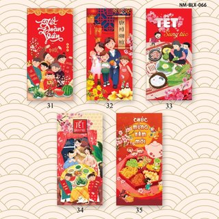 Bao lì xì tết 2024 hình rồng chibi cute phản quang lì xì cute xuân giáp thìn prreti