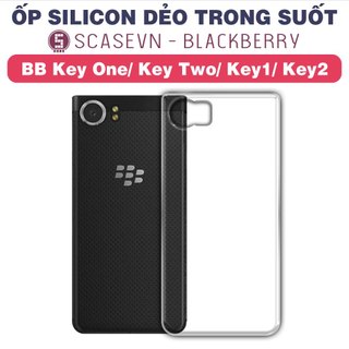 Ốp silicon dẻo trong suốt blackberry keyone/ bb key two/ key1/ key2