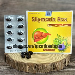 Bổ gan Silymarin Rox Vàng cao actiso, cà gai leo hỗ trợ giải độc găn, tăng chức năng gan - Hộp 100 viên