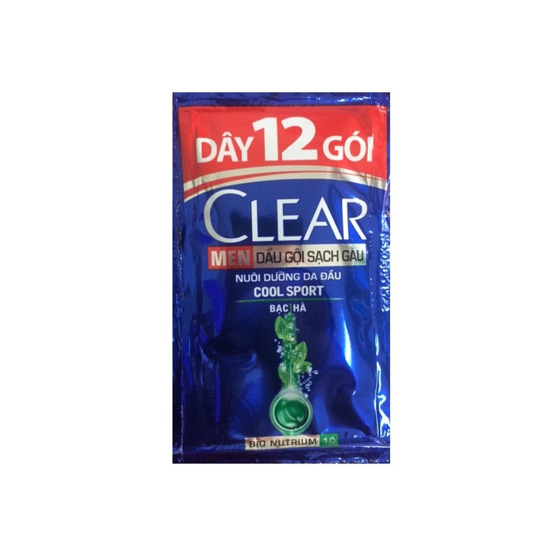 Combo 3 dây dầu gội clear men