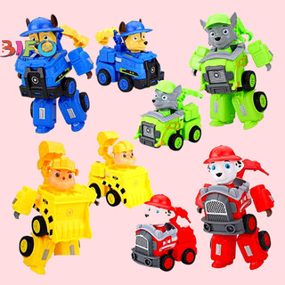 Đồ chơi biến hình biệt đội xe những chú chó cứu hộ đồ chơi lắp rap robot siêu nhân biến hình 2in1