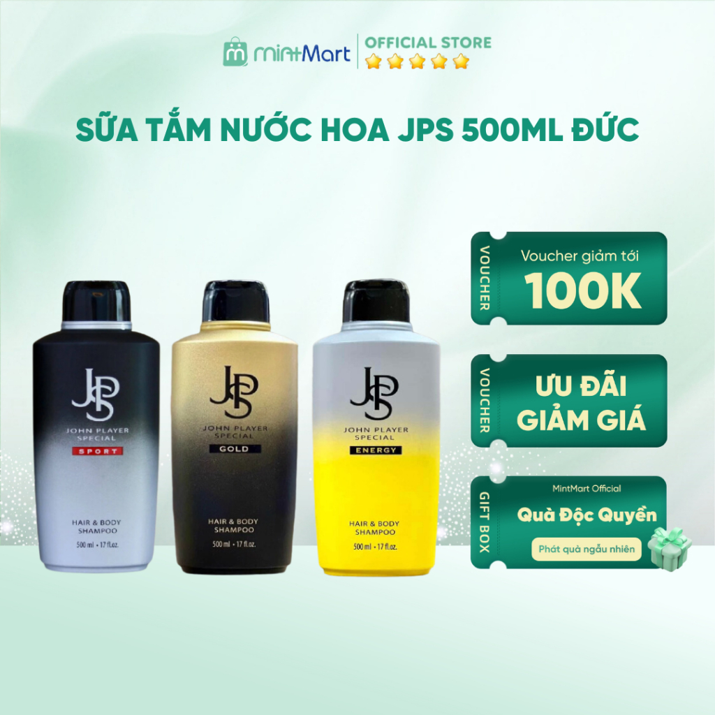 [Chính hãng] Sữa Tắm Nước Hoa JPS - John Player Special 500ml Đức