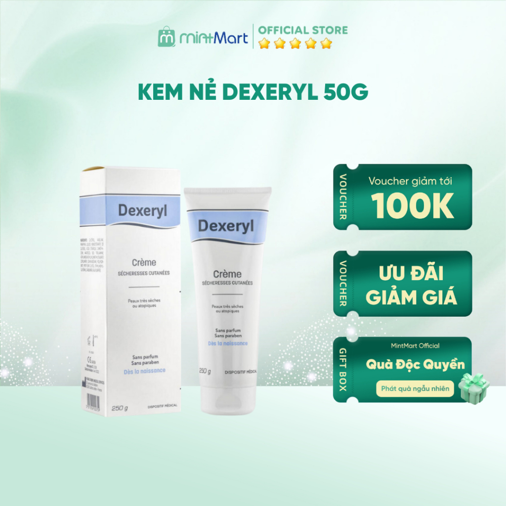 [Chính hãng] Kem nẻ DEXERYL dưỡng ẩm da cho bé Pháp 50g