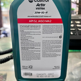 Dầu nhớt Vistra (Castrol Activ) cho xe số