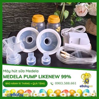 Máy Hút Sữa Ebaby MEDELA PUMP Likenew 99- Phễu FLEX_SILLICON - MIỄN PHÍ Vệ Sinh 1 Năm + Kèm Quà Tặng