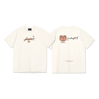 Áo Thun Bearmoji Tee Missout - Black/Cream