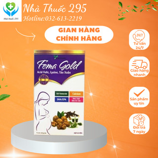 Vitamin tổng hợp Femagold DANIPHARM  sản phẩm bổ sung sắt, canxi, chất xơ lọ/30 viên