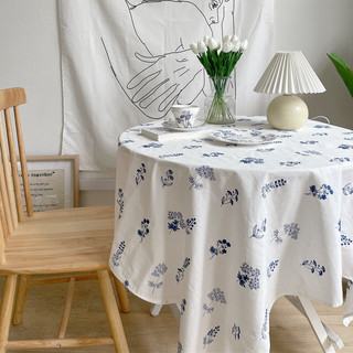 /HÀNG SẴN/ Khăn trải bàn hoa - khăn trải bàn decor kiểu Hàn Blue Feelings