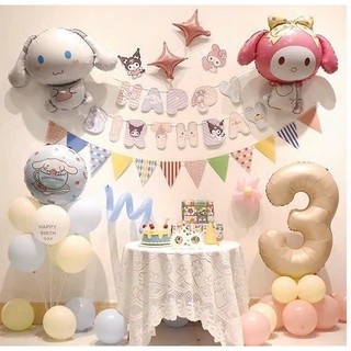 Set bóng Kuromi trang trí tiệc, trang trí sinh nhật ...