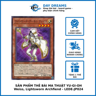 Thẻ bài yugioh!: weiss, lightsworn archfiend - lede-jp024 - rare