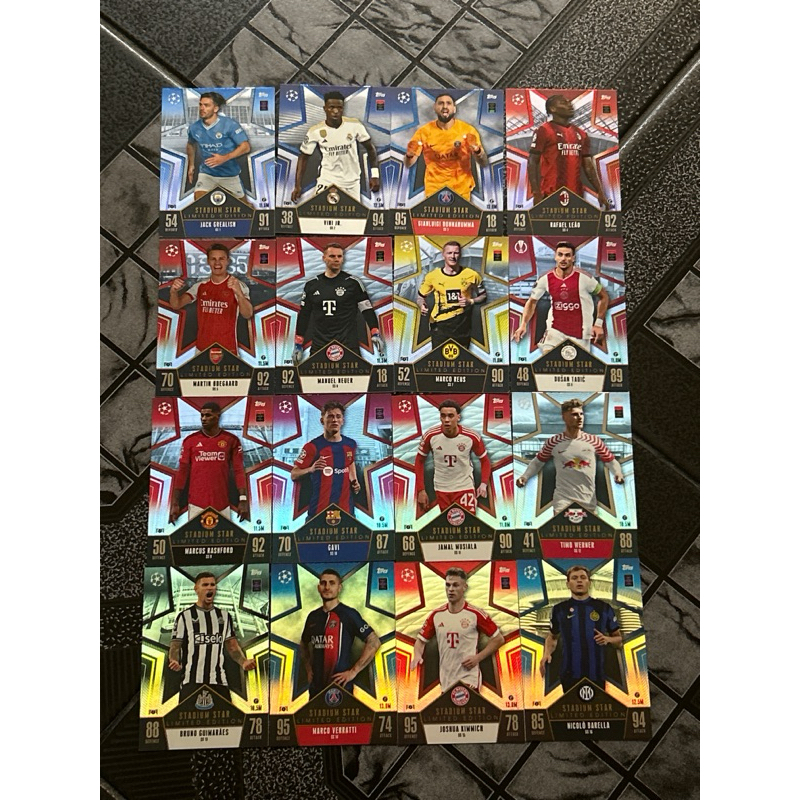 [CHÍNH HÃNG] THẺ CẦU THỦ MATCH ATTAX 23/24 STADIUM STAR LIMITED (Tặng Toploader + Sleeves)