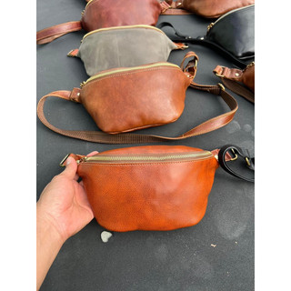 Túi đeo chéo Vintage Biker da bò thật 100% Made in Vietnam