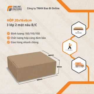 20x16x6 Combo 120 hộp carton