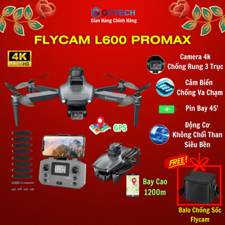Flycam L600 Pro Max Cảm Biến Laser, Plycam mini Camera Chống Rung 3 Trục, Động Cơ Không Chổi Than, GPS Tự Bay Về