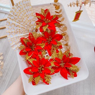 Khay giỏ quà tết - khay đựng giỏ quà tết -`hoa trang trí giỏ quà tết