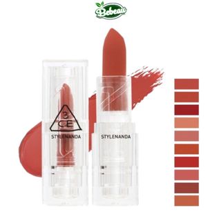 Son Thỏi 3CE Soft Matte Lipstick Vỏ Trong 3.5g bột đàn hổi silicon giúp đôi môi mềm ẩm - Bebeaumall