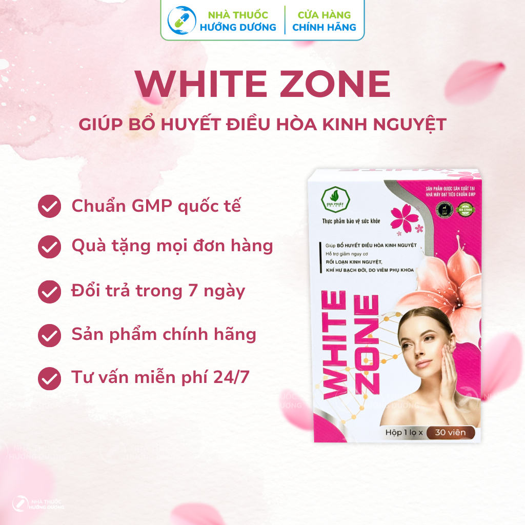 Viên Uống Bổ Huyết Điều Hòa Kinh Nguyệt WHITE ZONE