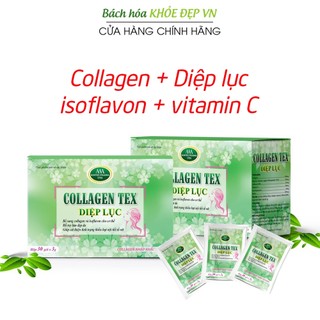 Collagen Diệp Lục làm đẹp da, chống lão hóa, ngừa nếp nhăn, giảm nám sạm da - 30 gói