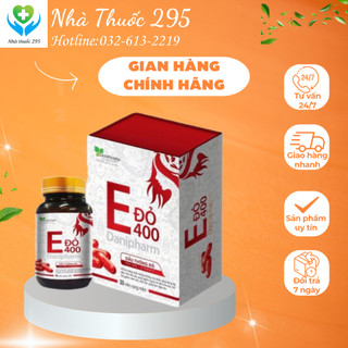 Viên nang Vitamin E đỏ DANIPHARM, Sản phẩm hỗ trợ ổn định nội tiết cho phụ nữ hộp 30 viên
