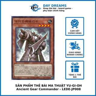 Thẻ bài yugioh!: ancient gear commander - lede-jp008 - common