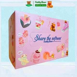 Hộp Giấy rút lụa cao cấp Teddy Bear 3 lớp mềm mịn dai