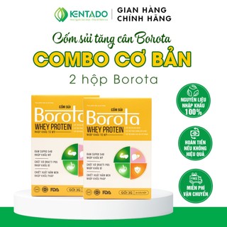 Cốm sủi borota tăng cân cho người gầy chuẩn fda - hiệu quả từ 2-5kg sau 15 ngày hộp 20 gói