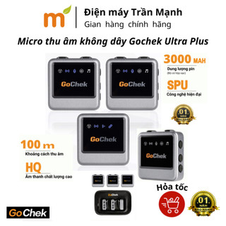 Micro thu âm không dây Gochek A Ultra Plus/ B Ultra Plus - Micro ghi âm không dây dành cho điện thoại, máy ảnh