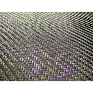 Vải sợi carbon xiên kevla tím đen bạc