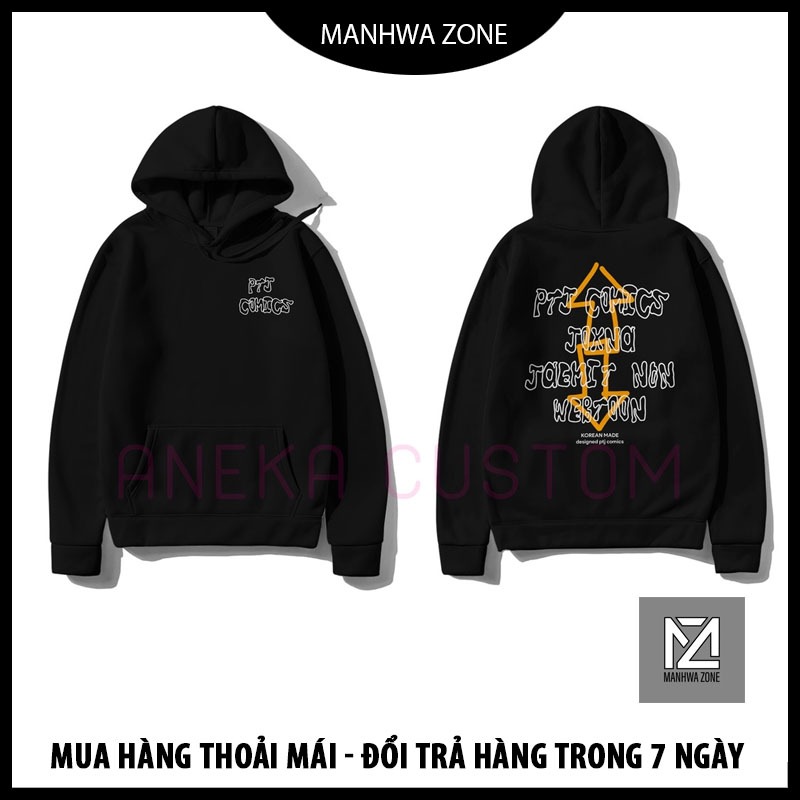 Áo Hoodie PTJ COMIC Hoodie PTJ webtoon Korea mẫu HOT độc đẹp
