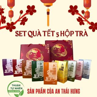 HỘP QUÀ SỨC KHOẺ - 5 hộp trà thảo dược tự chọn chính hãng An Thái Hưng