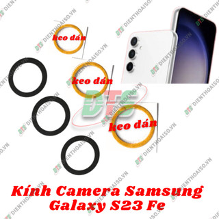 Mặt kính camera samsung s23 fe sẵn keo dán