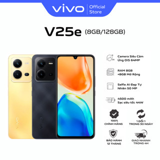 Điện thoại vivo v25e - vàng rạng đông - camera sau 64mp-selfie camera 32mp amoled 6.44"