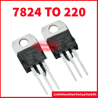 Ic ổn áp nguồn 24v 7824 l7824 l7824cv lm7824 7824cv 1.5a to-200 chân cắm