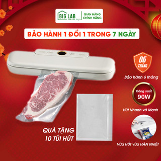 Máy hút chân không VACUUM SEALER hút chân không mini máy hàn miệng túi lực hút cực mạnh tặng kèm túi chân không
