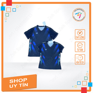 Áo cầu lông Victor 2096 Xanh than (Nam,nữ)