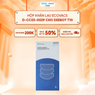 Hộp khăn lau D-CC03-0029 cho Ecovacs Deebot T10 - Loại bỏ vết bẩn mạnh mẽ