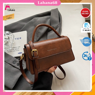 Túi xách nữ đeo chéo, quai xách da vân, kiểu dáng basic thời trang quảng châu cao cấp - qc07