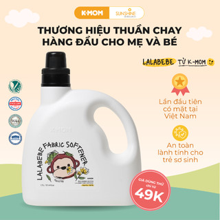  Nước xả thuần chay Lalabebe K-mom Hàn Quốc chai 1700ml/túi 1300ml